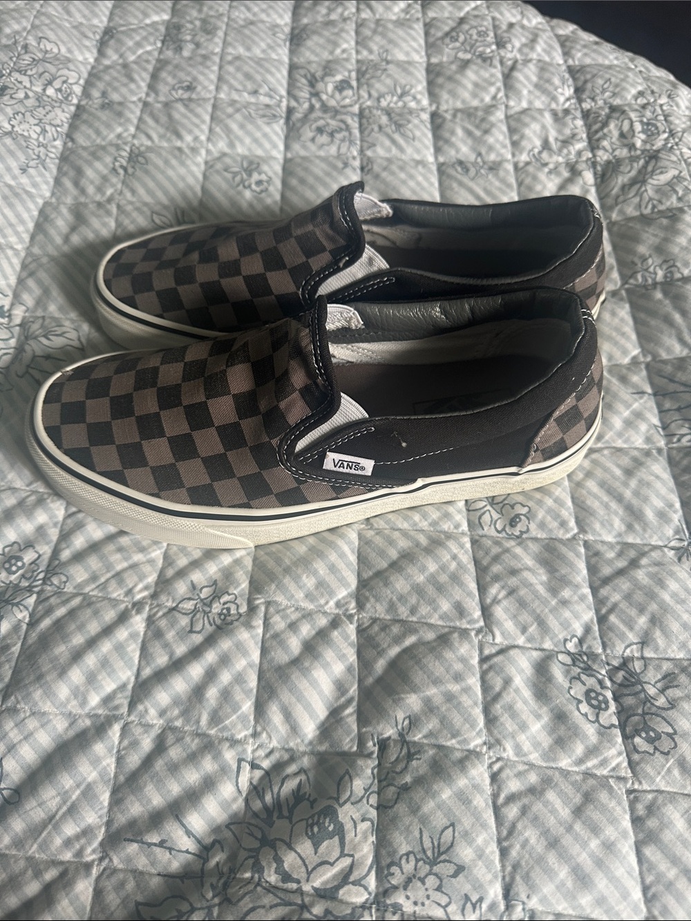 Vans Grey/Black Checkered Slip-On - Picture 7 of 8